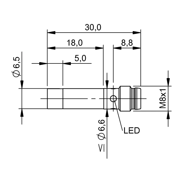 Balluff BES0002 / BES G06EB-NOC40F-S49G — representative product